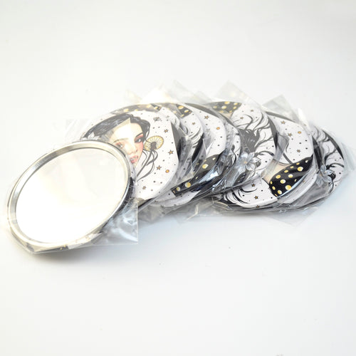 70mm Makeup Mirror for Girls Portable Hand Mirror for Purse and Travel